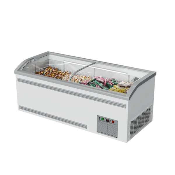 Island Freezer White A-sliding