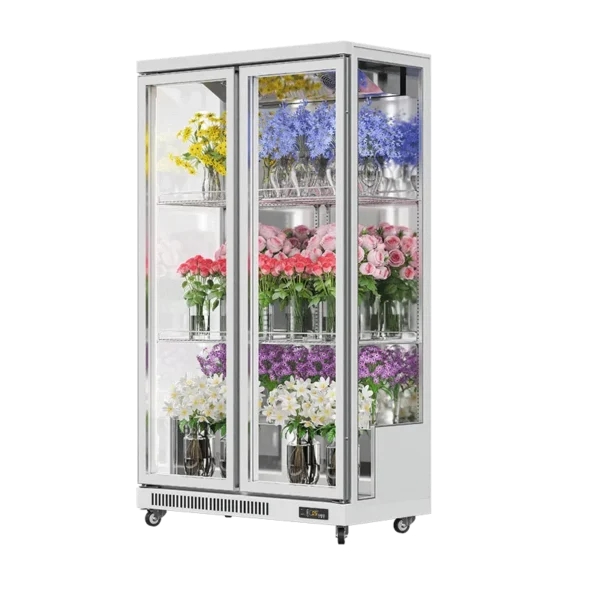Floral Cooler White (3 Side Display, Rearmounted Compressor)（1 Door） - Image 2