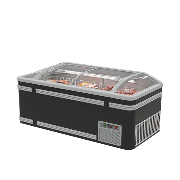 Island Freezer Black A-sliding