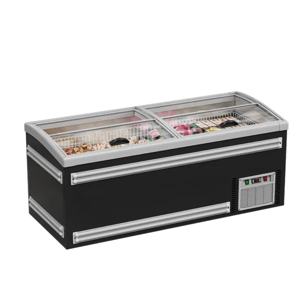 Island Freezer Black C-sliding