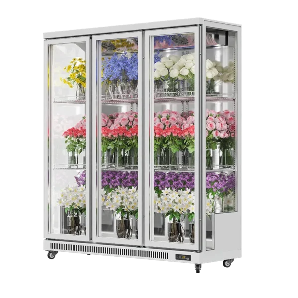 Floral Cooler White (3 Side Display, Rearmounted Compressor)（1 Door） - Image 3