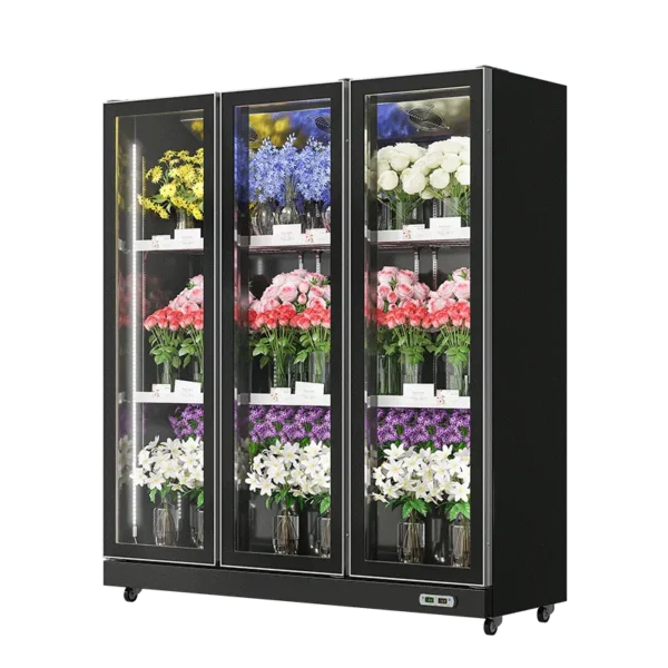 HR1180PJ Floral Cooler Black (Rearmounted Compressor) - Image 3