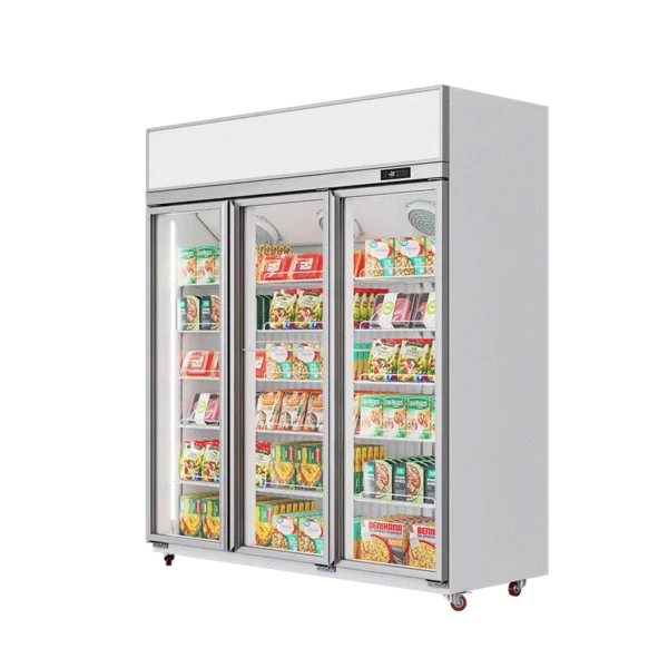Showcase Freezer White (Top Lightbox, Upmounted Compressor)（4 Doors） - Image 4