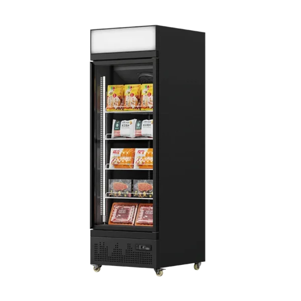Showcase Freezer Black (Top Lightbox, Downmounted Compressor)（1 Door）