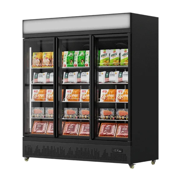 Showcase Freezer Black (Top Lightbox, Downmounted Compressor)（1 Door） - Image 3