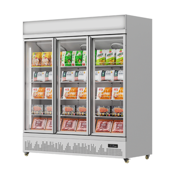 Beverage Fridge White (Top Lightbox, Upmounted Compressor)（1 Door） - Image 3